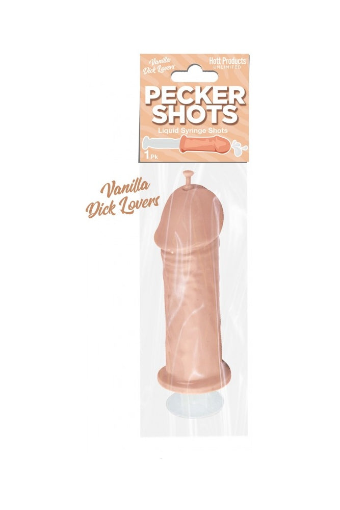 Hott Products - Pecker Shots Penis Syringe - Beige - Stag Shop