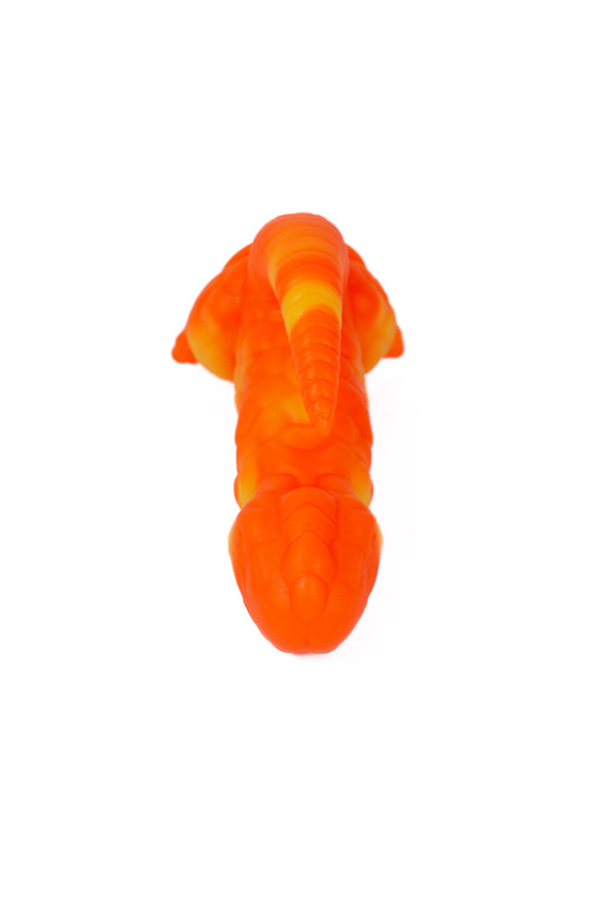 Hott Products - Playeontology - Dino Dick 6" Dildo - Orange - Stag Shop