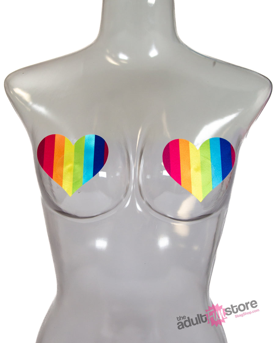 Hott Products - Rainbow Nipplicious Pasties - 2 Pair - Stag Shop