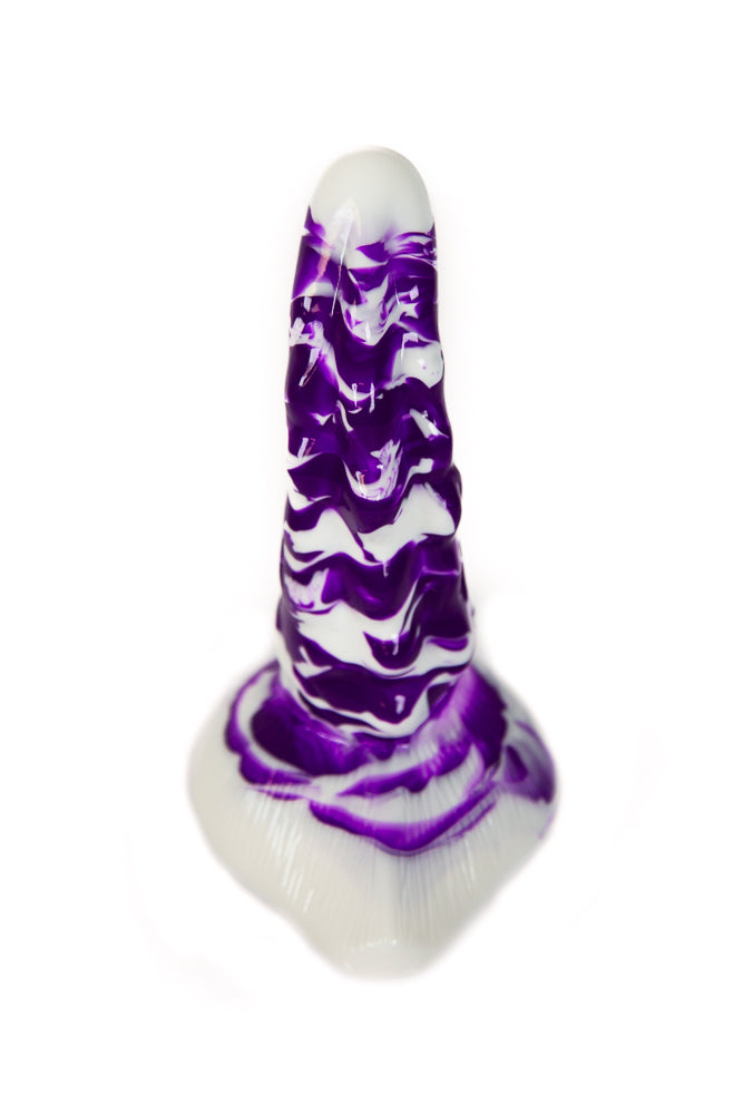 Hott Products - Stardust - Alien Cock 7" Alien Dildo - Purple/White - Stag Shop