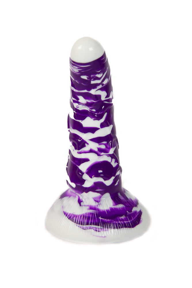 Hott Products - Stardust - Alien Cock 7" Alien Dildo - Purple/White - Stag Shop