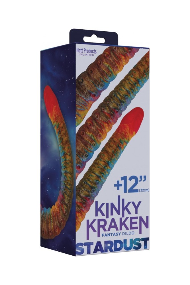 Hott Products - Stardust - Kinky Kraken 12" Tentacle Dildo - Multicolour - Stag Shop