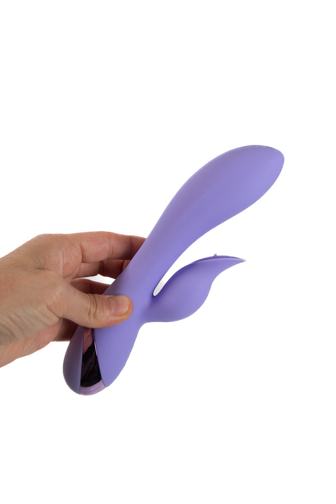 Cousins Group - Juicy - O-Gasm Dual Vibrator With Flickering Tongue - Lavender - Stag Shop