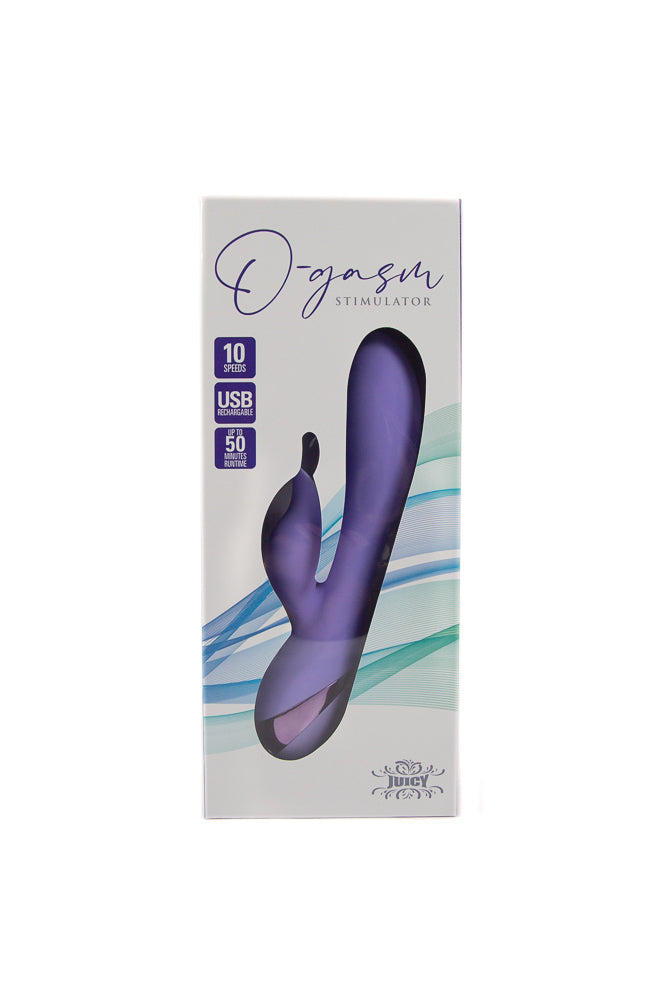 Cousins Group - Juicy - O-Gasm Dual Vibrator With Flickering Tongue - Lavender - Stag Shop