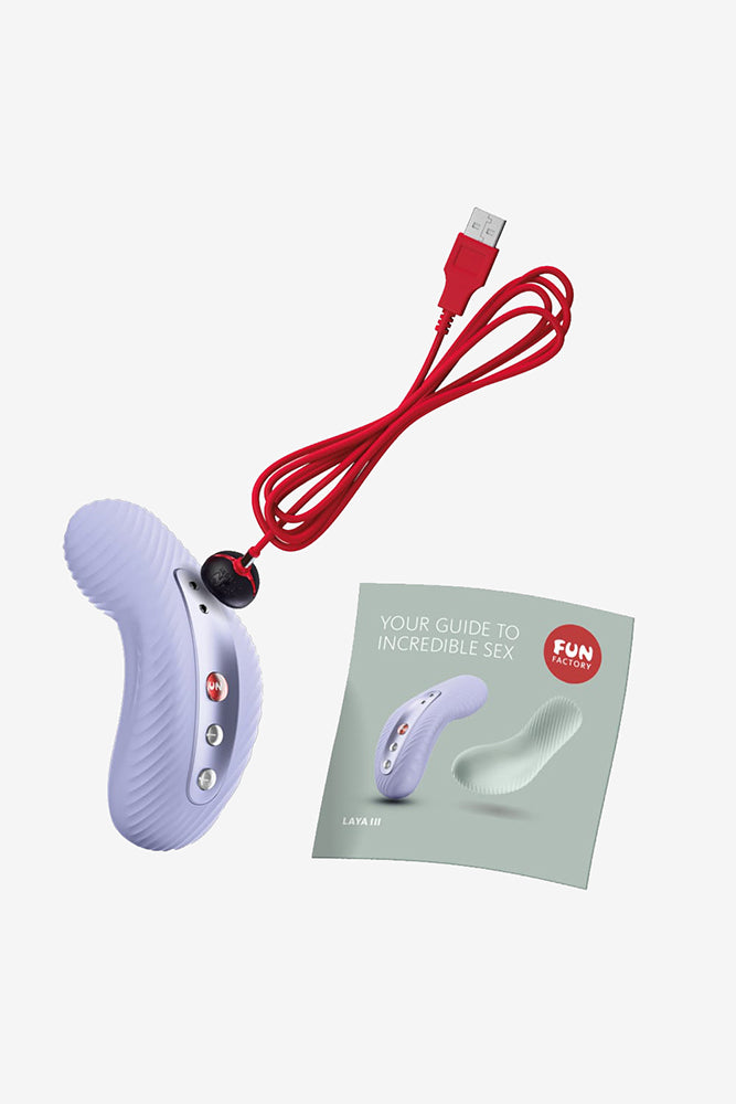 Fun Factory - Laya III Lay-on Vibrator - Violet - Stag Shop