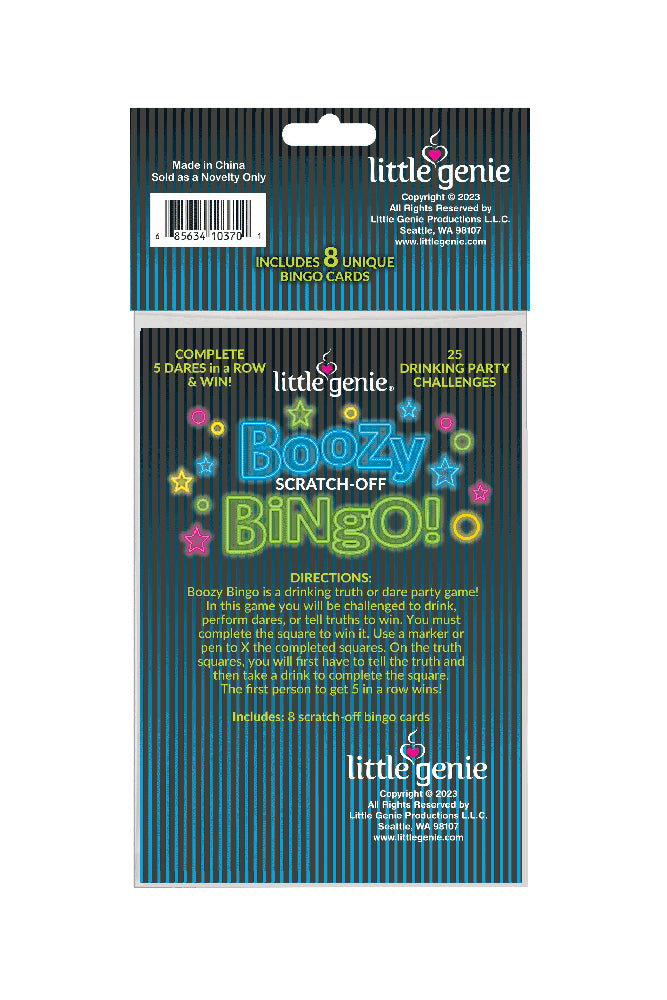 Little Genie - Boozy Bingo Scratch Card Game - Stag Shop