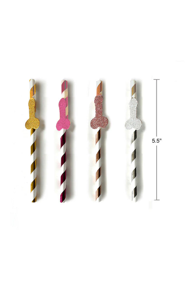 Little Genie - Glitterati - Penis Cocktail Straws - Stag Shop