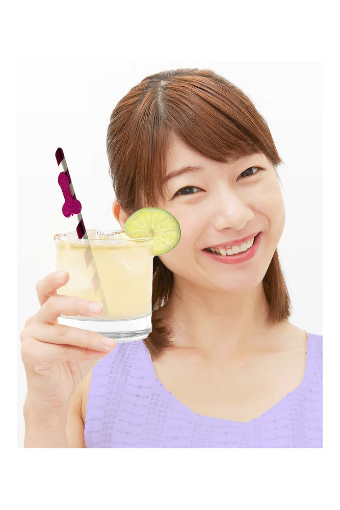 Little Genie - Glitterati - Penis Cocktail Straws - Stag Shop