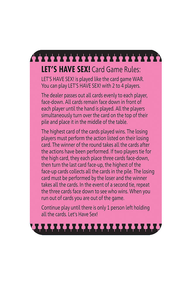 Little Genie - Let's Have Sex Card Game - Stag Shop