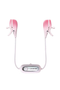 Thumbnail for Lovense - Gemini Bluetooth Adjustable Vibrating Nipple Clamps - Pink - Stag Shop