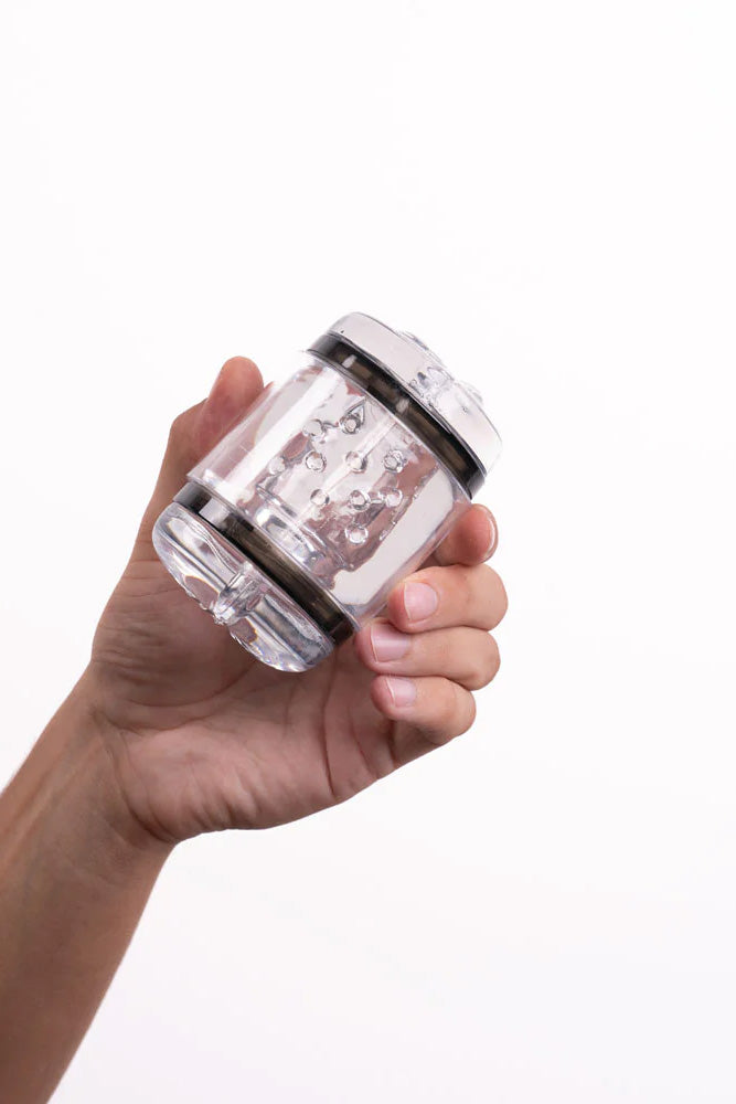 Maia Toys - Anson Hard Cup Masturbator - Black/Clear - Stag Shop