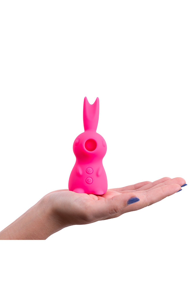 Maia Toys - Hunni Clitoral Suction Vibrator with Flickering Tongue - Pink - Stag Shop