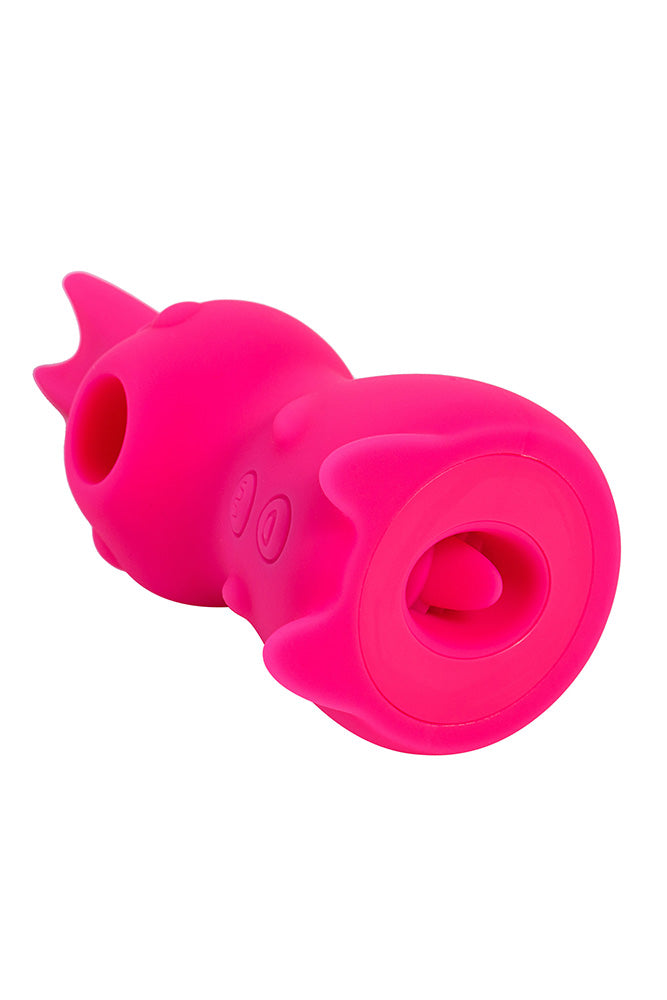 Maia Toys - Hunni Clitoral Suction Vibrator with Flickering Tongue - Pink - Stag Shop