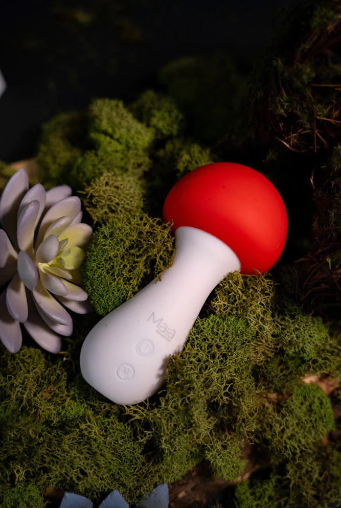 Maia Toys - Trippy Toys - Shroomie Vibrator - Red/White - Stag Shop