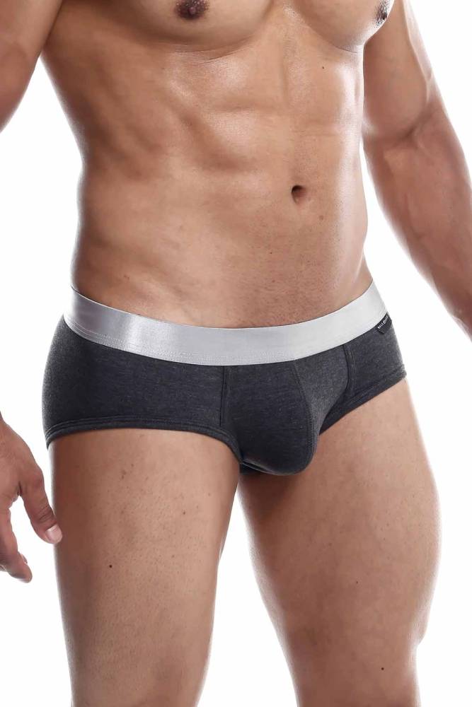 Male Basics - Pima Brief - Grey - MB103 - Stag Shop