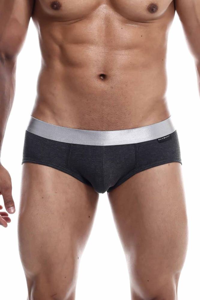 Male Basics - Pima Brief - Grey - MB103 - Stag Shop