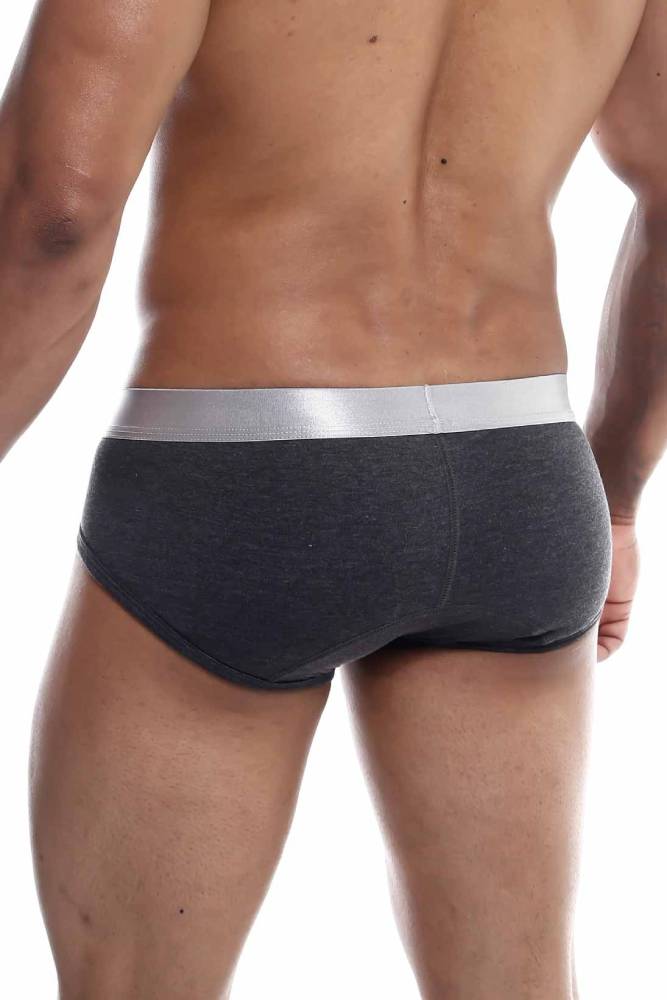 Male Basics - Pima Brief - Grey - MB103 - Stag Shop