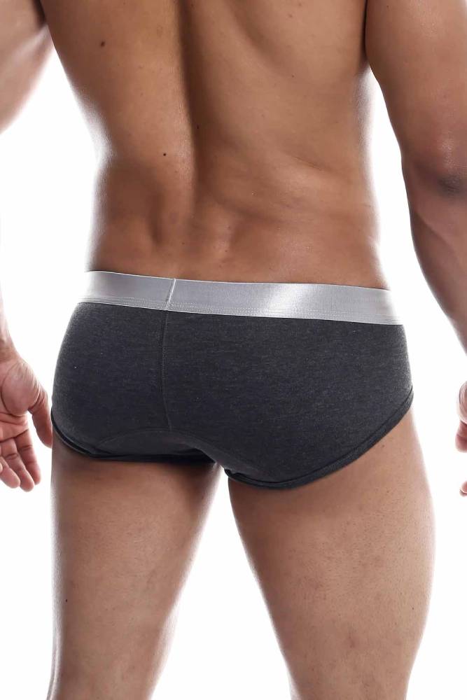 Male Basics - Pima Brief - Grey - MB103 - Stag Shop