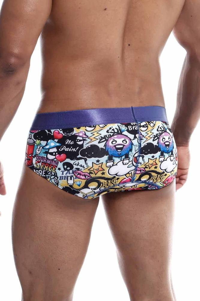 Male Basics - Hipster Brief - Cherry Print - MB203-CHR - Stag Shop