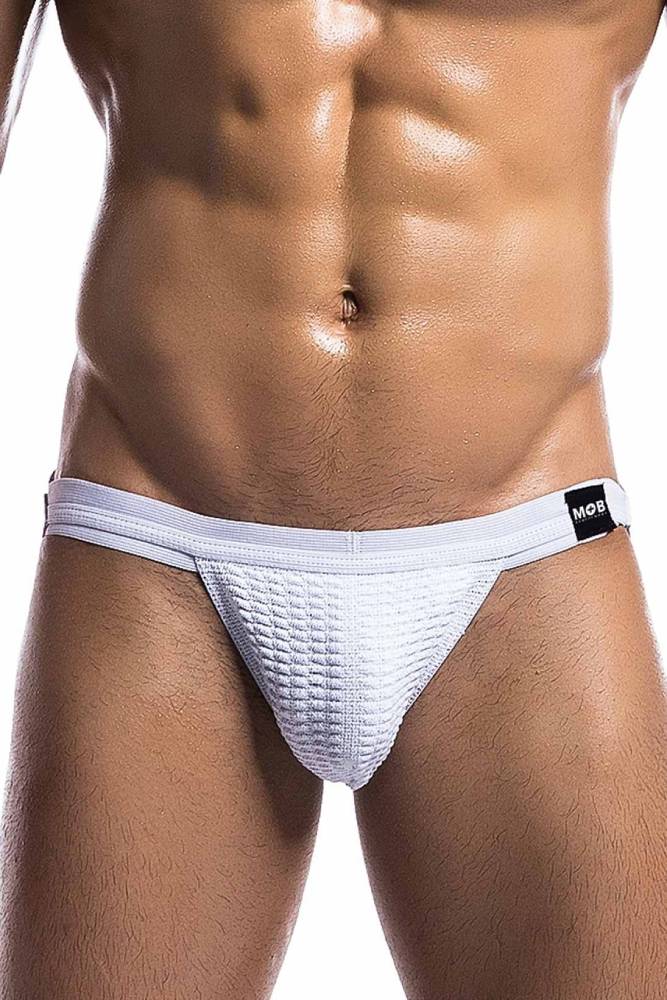 Male Basics - Fetish Swim Jockstrap - White - MBL101 - Stag Shop