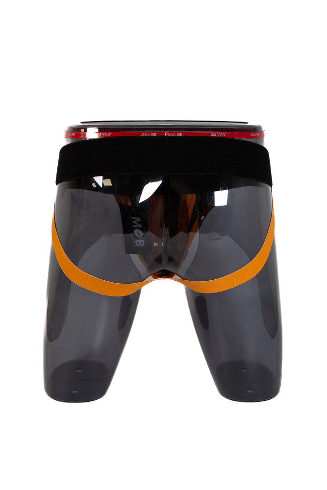 Male Basics - Black Belt Jock - Black/Orange - MBL110 - Stag Shop