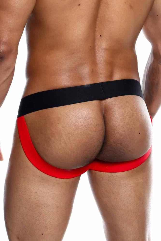 Male Basics - Neon Jockstrap - Red - MBN04 - Stag Shop