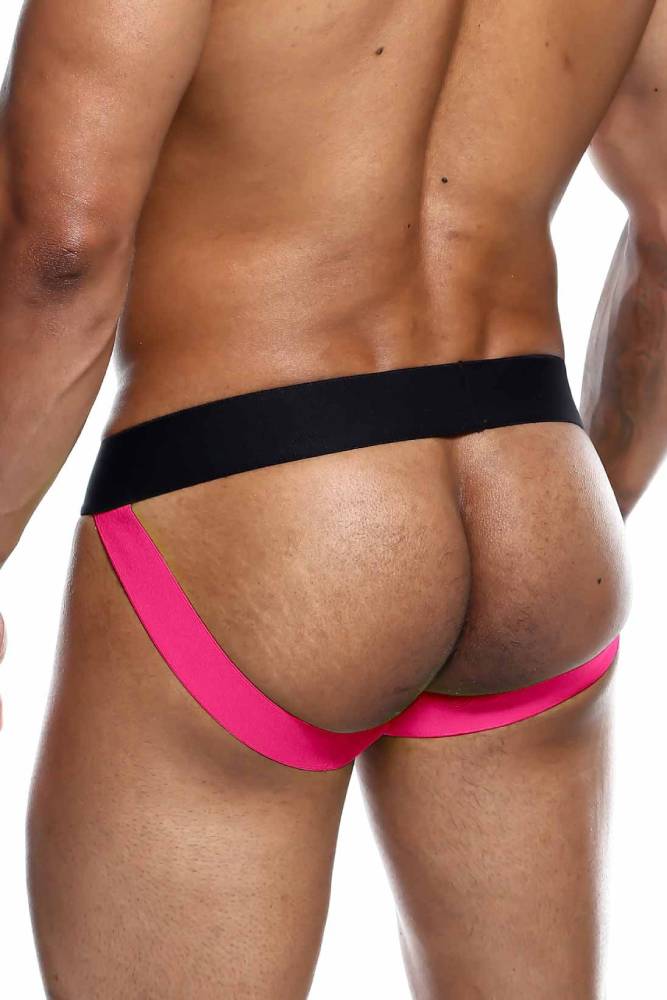Male Basics - Neon Jock - Pink - MBN04 - Stag Shop