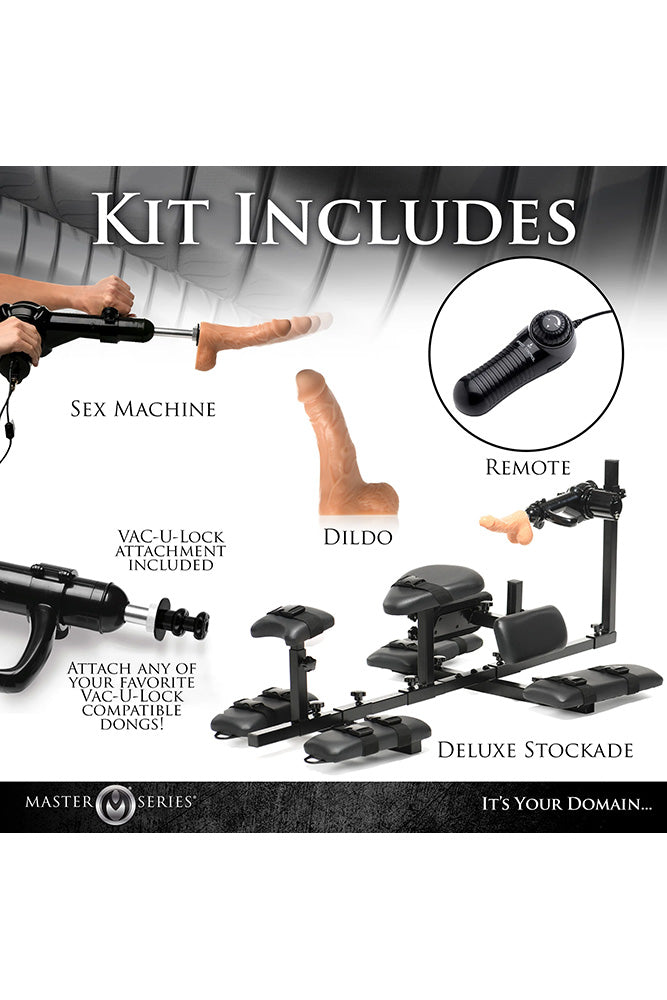 XR Brands - Master Series - Subversion Stockade With Sex Machine - Stag Shop