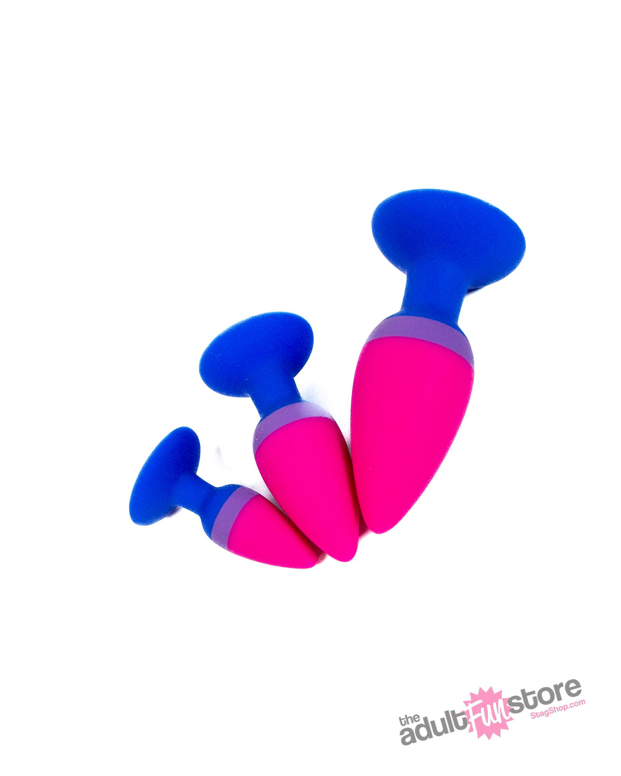 NS Novelties - Colours - Silicone Bi-Flag Anal Training Kit - Stag Shop