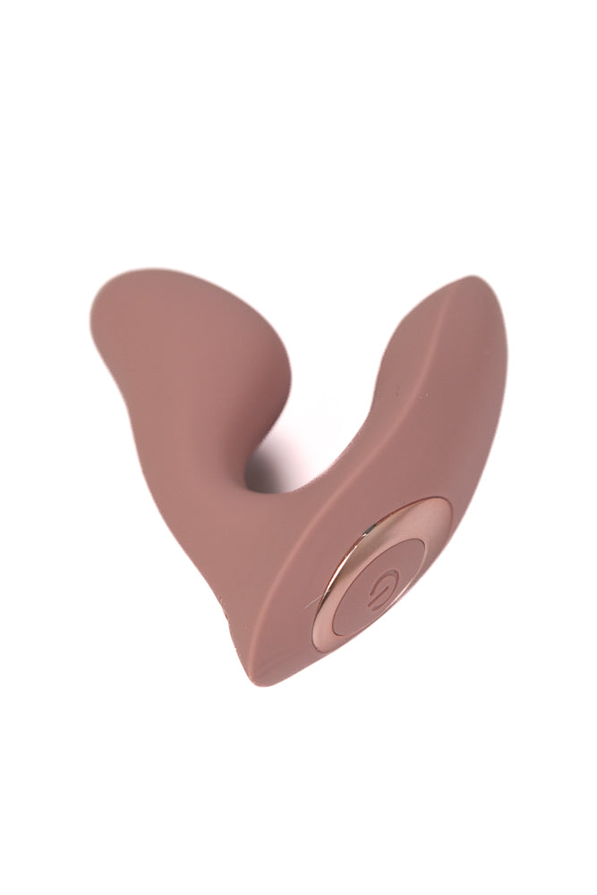NS Novelties - Desire - Demure Dual Stimulation Wearable Vibrator - Autumn Rose - Stag Shop