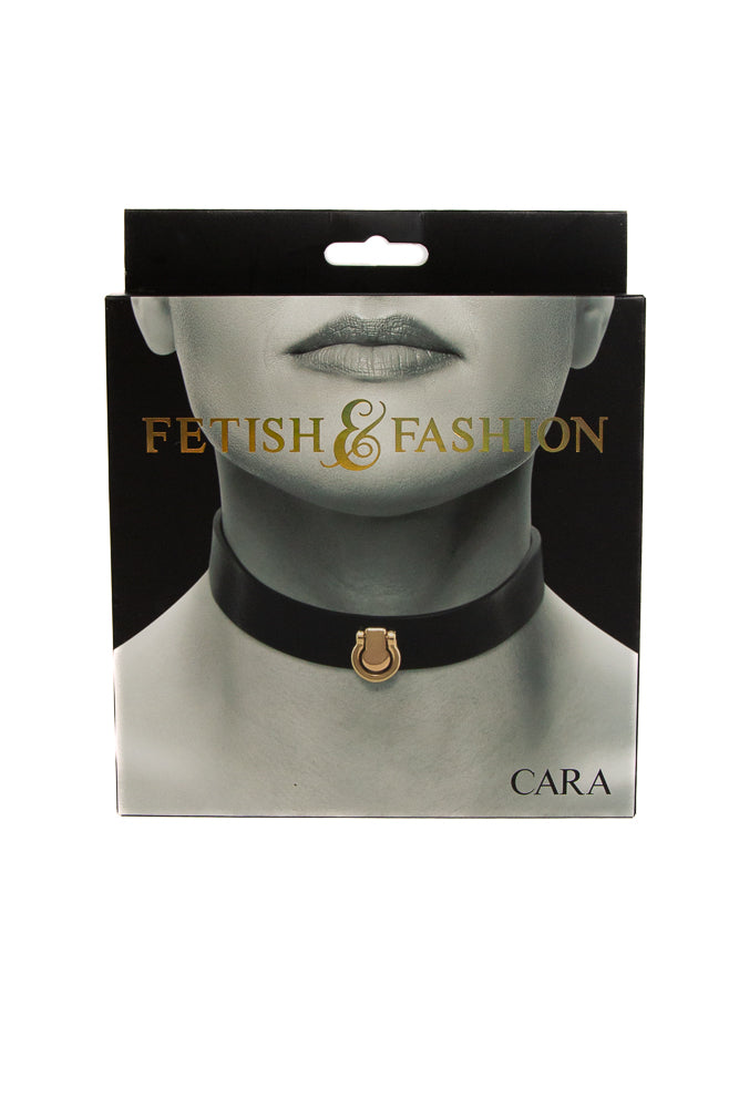 NS Novelties - Fetish & Fashion - Cara Collar - Black/Gold - Stag Shop