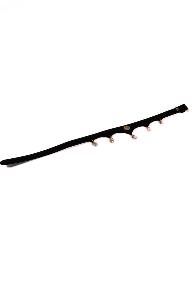 NS Novelties - Fetish & Fashion - Jezebel Collar - Black/Gold - Stag Shop