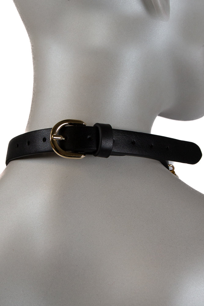 NS Novelties - Fetish & Fashion - Jezebel Collar - Black/Gold - Stag Shop