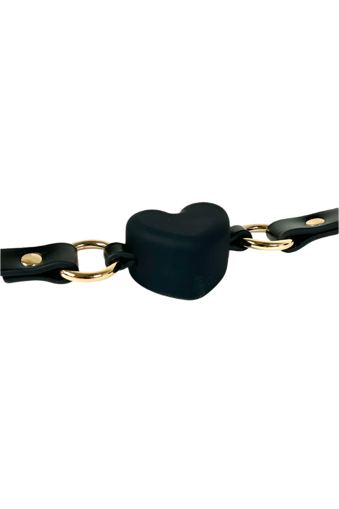 NS Novelties - Fetish & Fashion - Katherine Heart Gag - Black - Stag Shop
