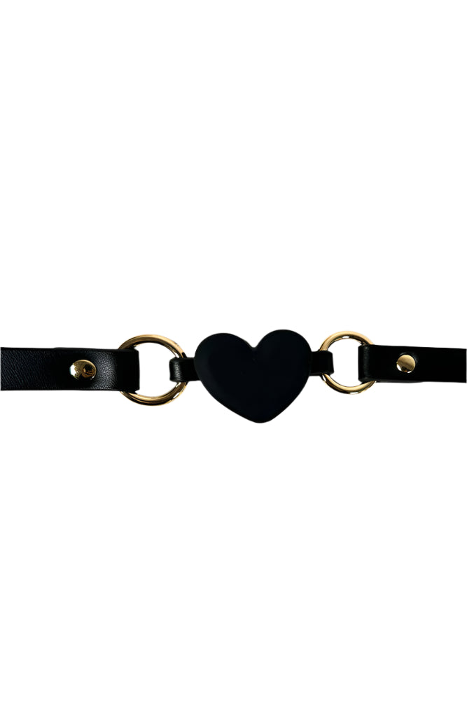 NS Novelties - Fetish & Fashion - Katherine Heart Gag - Black - Stag Shop