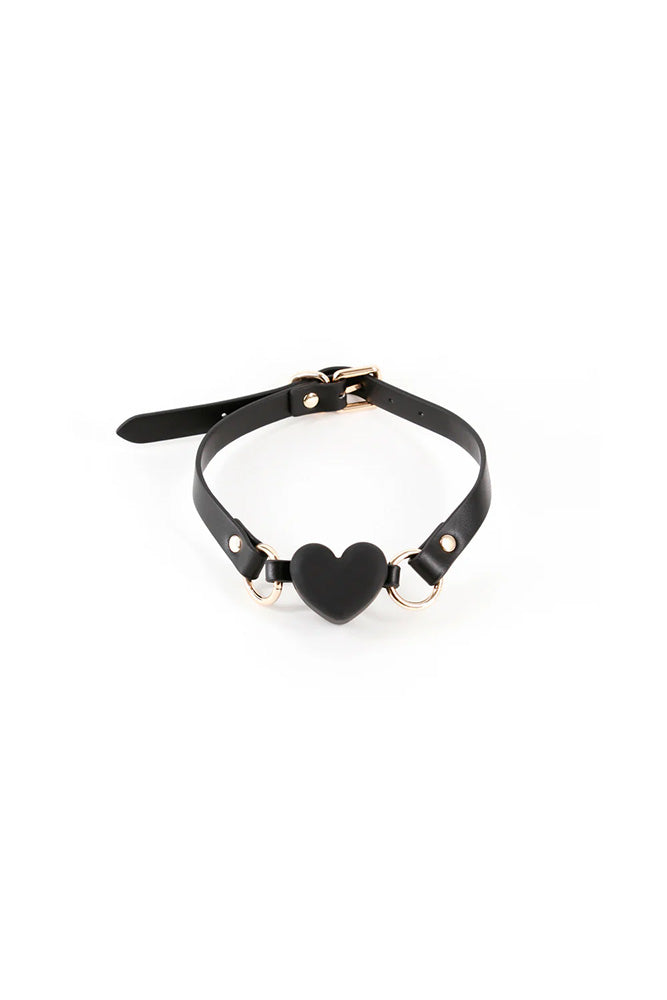 NS Novelties - Fetish & Fashion - Katherine Heart Gag - Black - Stag Shop