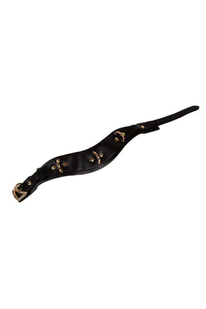 NS Novelties - Fetish & Fashion - Lilith Collar - Black/Gold - Stag Shop