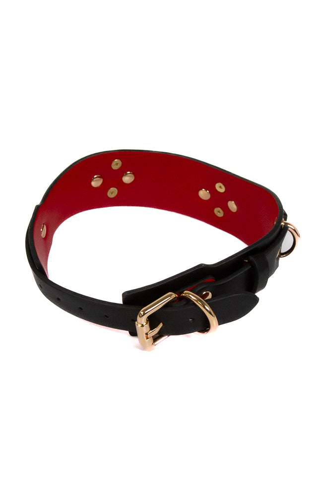 NS Novelties - Fetish & Fashion - Lilith Collar - Black/Gold - Stag Shop