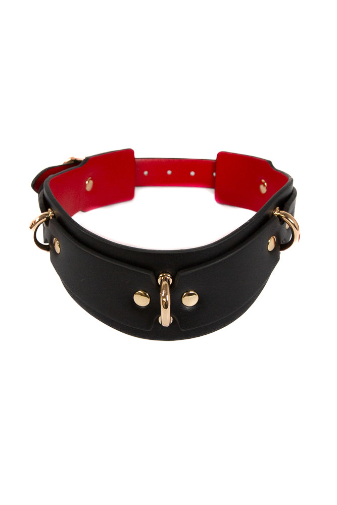 NS Novelties - Fetish & Fashion - Lilith Collar - Black/Gold - Stag Shop