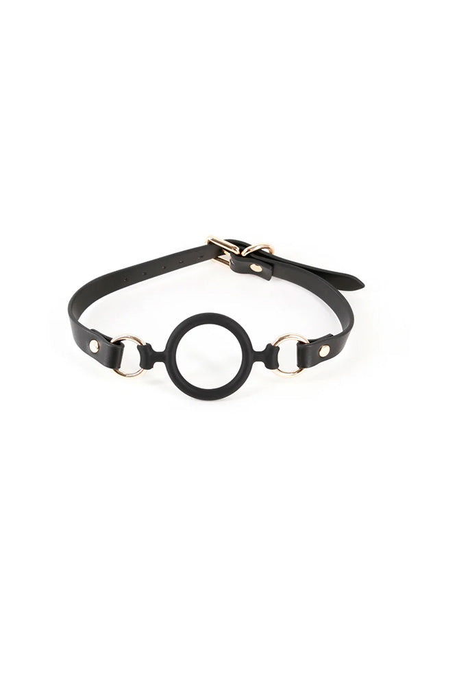 NS Novelties - Fetish & Fashion - Megan Ring Gag - Black - Stag Shop