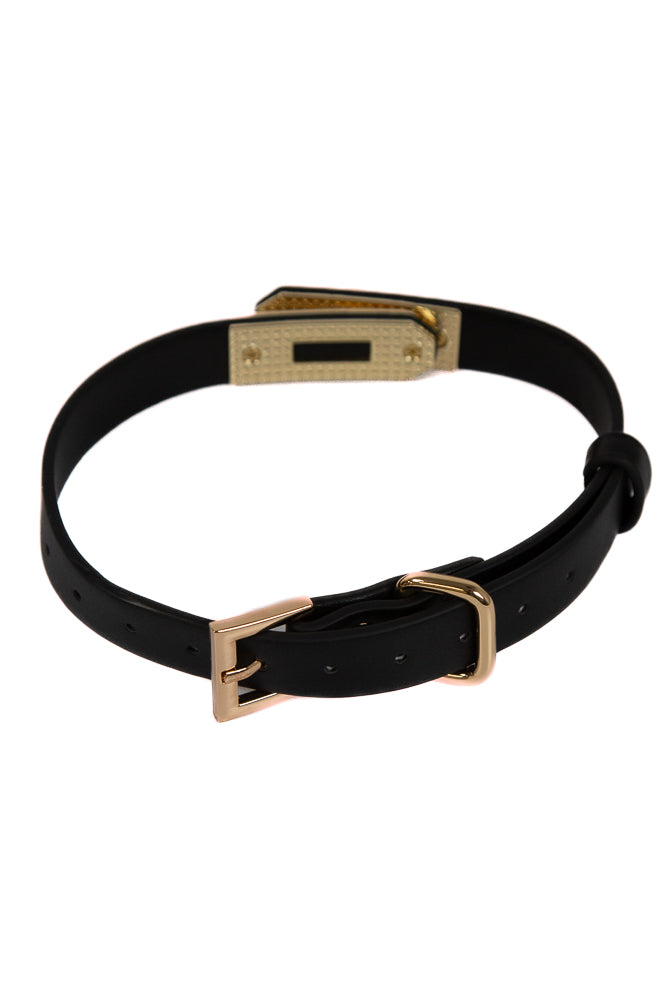 NS Novelties - Fetish & Fashion - Sadie Collar - Black/Gold - Stag Shop