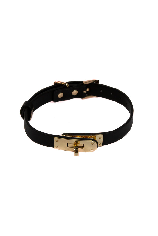 NS Novelties - Fetish & Fashion - Sadie Collar - Black/Gold - Stag Shop