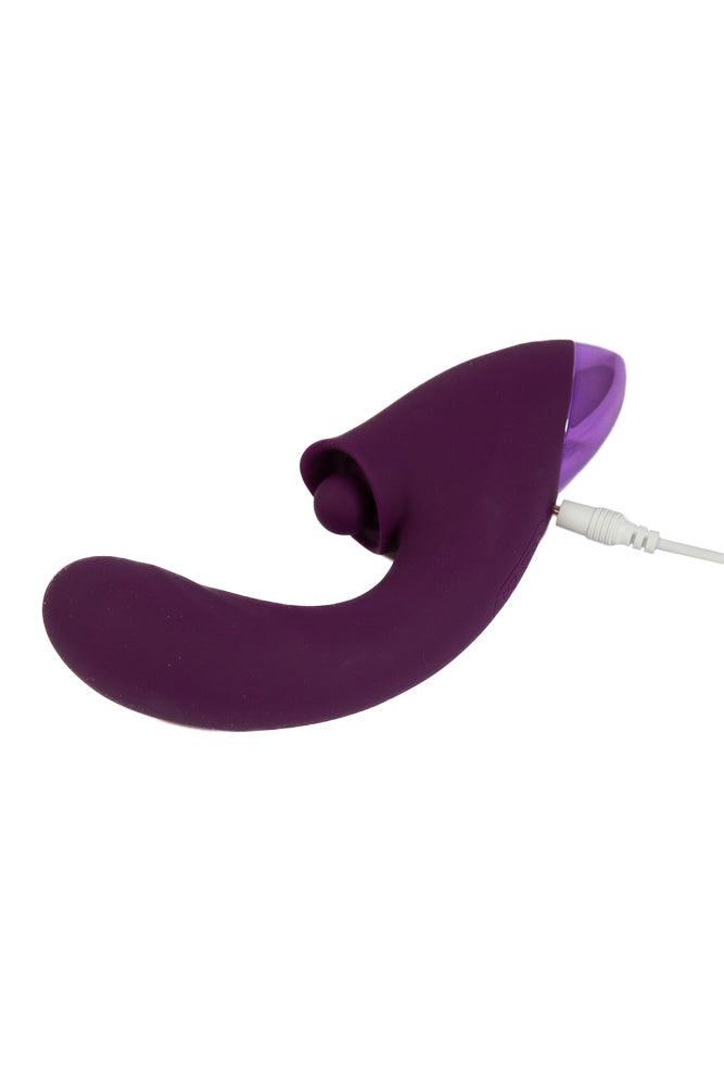 NS Novelties - INYA - Caprice Thrusting Dual Vibrator - Purple - Stag Shop