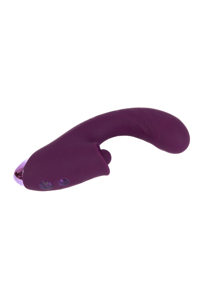 NS Novelties - INYA - Caprice Thrusting Dual Vibrator - Purple - Stag Shop