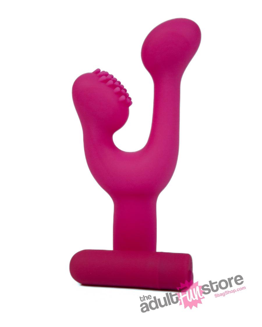 NS Novelties - INYA - Finger Fun Bullet Vibrator & Sleeve - Pink - Stag Shop
