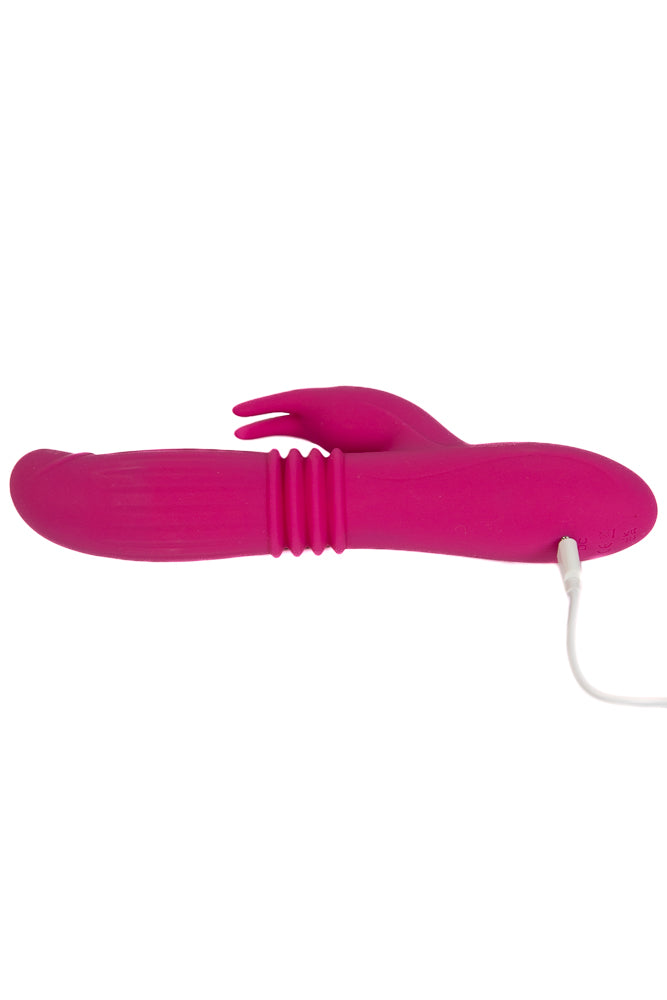 NS Novelties - INYA - Passion Thrusting & Expanding Rabbit Vibrator - Pink - Stag Shop