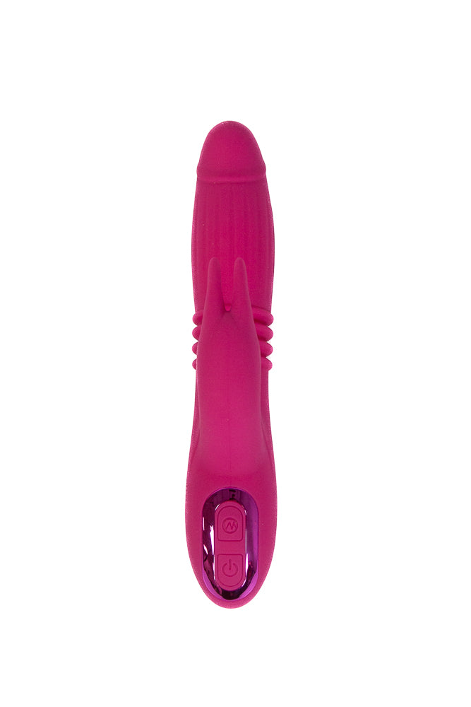 NS Novelties - INYA - Passion Thrusting & Expanding Rabbit Vibrator - Pink - Stag Shop
