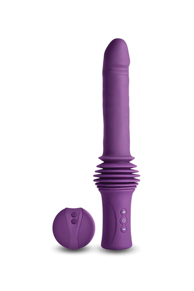NS Novelties - INYA - Super Stroker Thrusting Dildo with Remote Control - Purple - Stag Shop