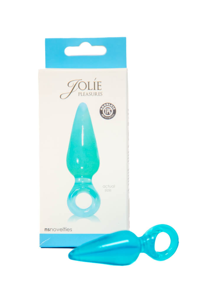 NS Novelties - Jolie - Pleasures Mini Butt Plug - Aqua - Stag Shop