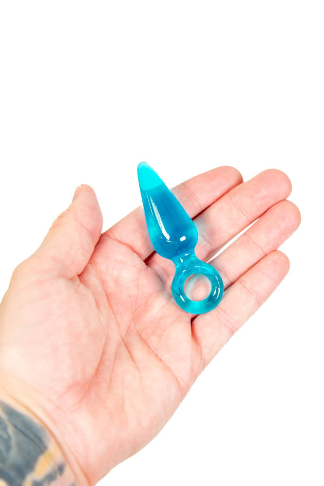 NS Novelties - Jolie - Pleasures Mini Butt Plug - Aqua - Stag Shop